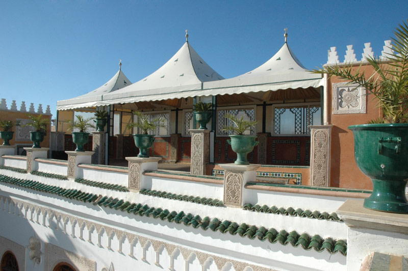 Arab tent on the terrace